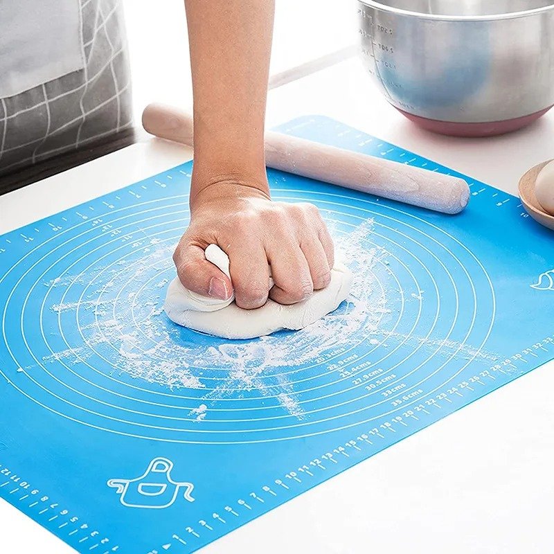 Non-Stick Silicone Baking Mat With Measurements Heat Resistant Cookie Sheet Oven Liner (Multi color) - Image 4