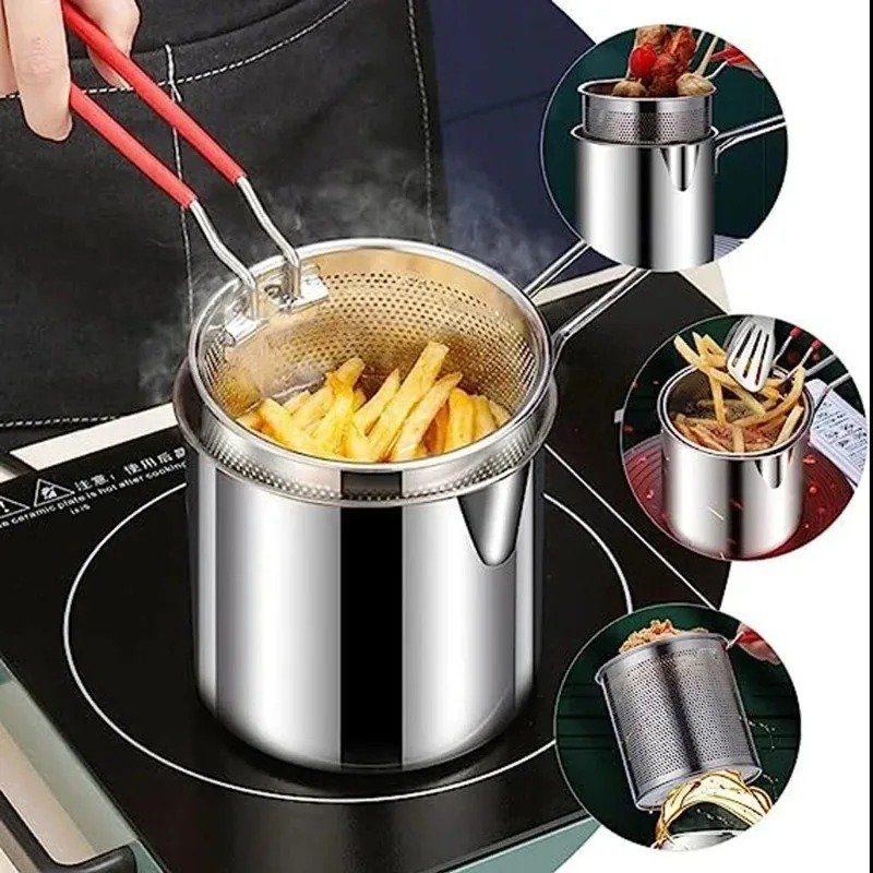 Multipurpose Fries Fryer with Strainer Basket - Image 2