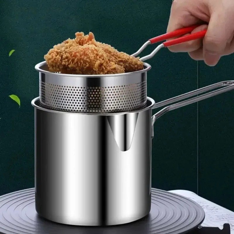 Multipurpose Fries Fryer with Strainer Basket - Image 3