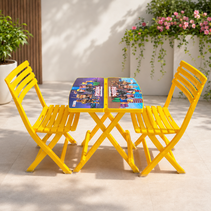 Fun fold gift set Study Table - 2 PCs Chair - Foldable Table - Image 5