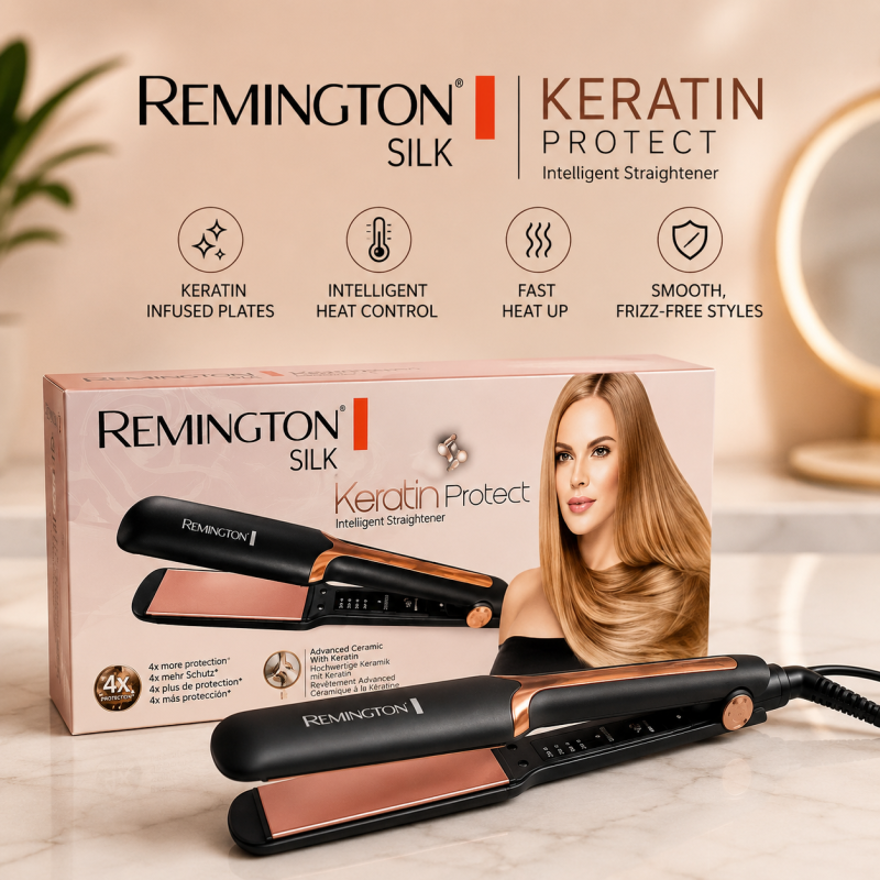 Remington Keratin Protect Intelligent Hair Straightener - Image 2
