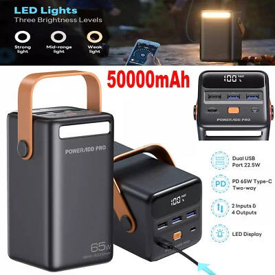 Poweradd Pro 50000mAh Power Station – 65W PD Fast Charging - Image 2